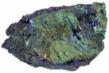 Sparkling Azurite Crystals with Malachite - Laos #170030-3